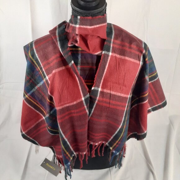 Style & Co. Women's Plaid Winter Scarf - Picture 1 of 3